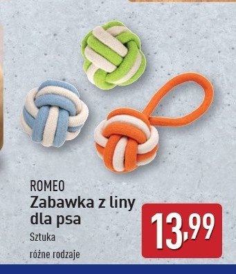 Zabawka dla psa z liny Romeo promocja w Aldi