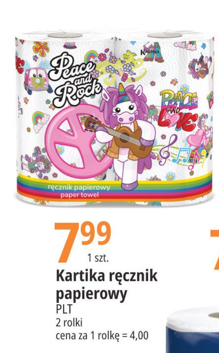 R臋cznik papierowy peace and rock Kartika promocja