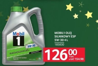 MOBIL 1 olej silnikowy ESP 5W-30 4 L promocja w Selgros
