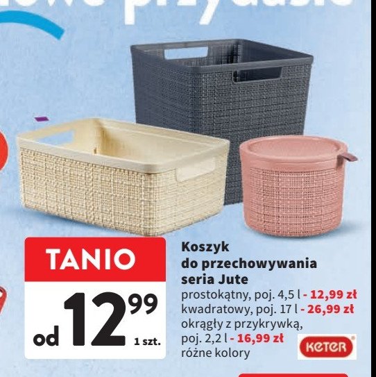 Kosz jute 4.5 l Keter promocja