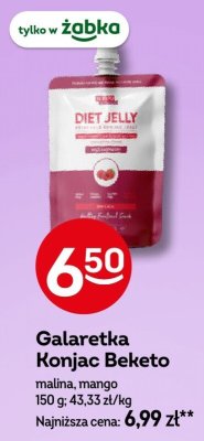 Galaretka Konjac Beketo malina, mango promocja w Żabka