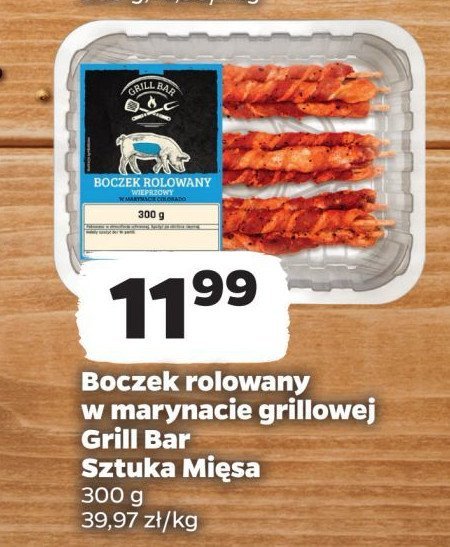 Boczek rolowany w marynacie SZTUKA MIĘSA NETTO promocja