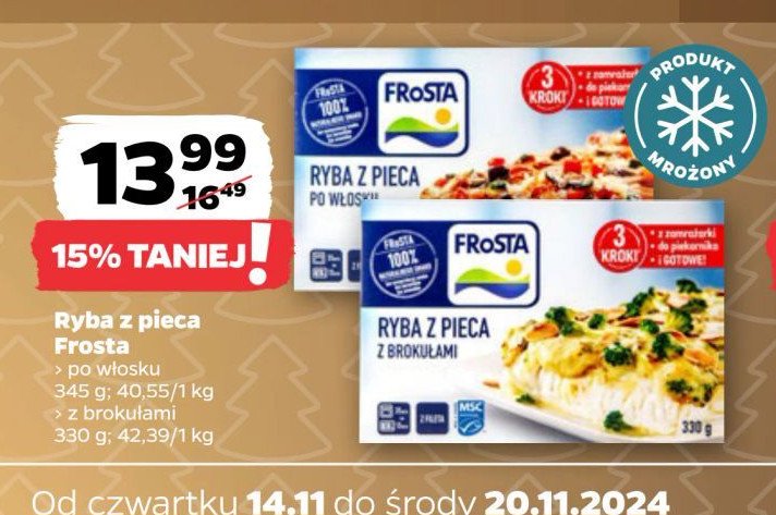 Ryba z pieca po włosku Frosta promocja w Netto