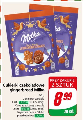 Cukierki czekoladowe gingerbread  promocja w Dino