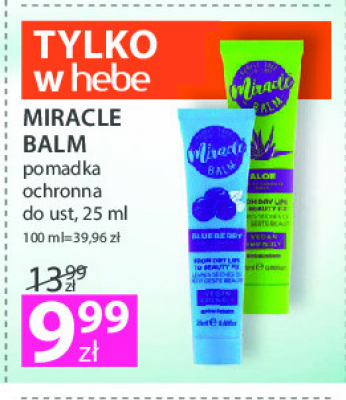Pomadka ochronna do ust aloe Miracle balm promocja