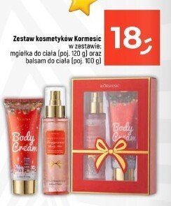 Zestaw kosmetyków Kormeaic mgiełka do ciała (go), 120 g oraz krem do ciała (go), 100 g promocja w Dealz