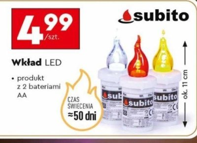 Wkład LED Subito promocja w Biedronka