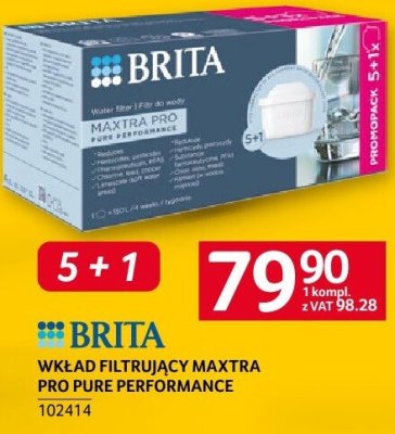 Wkład filtrujący Brita Maxtra Pro Pure Performance promocja w Selgros