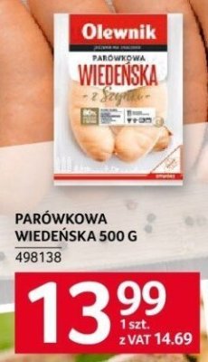 Parówkowa wiedeńska 500 g promocja w Selgros