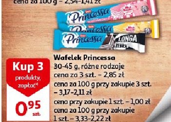 Wafelek truskawkowy Princessa milk shake promocja