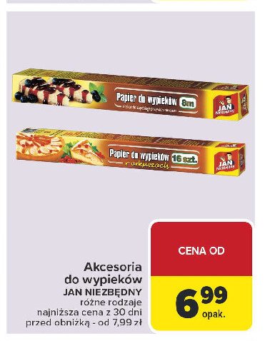 Papier do wypieków Jan niezbędny promocja