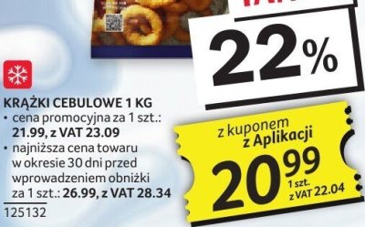 Krążki cebulowe promocja w Selgros