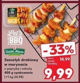 Szaszłyk drobiowy w marynacie z papryką i cebulą K-classic let's bbq promocja