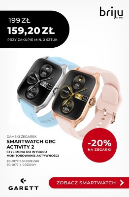 Smartwatch damski GRC Activity 2 ZG-017714 różowy promocja w Briju