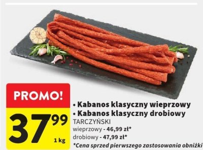 Kabanos klasyczny drobiowy TARCZYŃSKI promocja w Intermarche