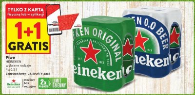 Piwo HEINEKEN SILVER promocja w Intermarche
