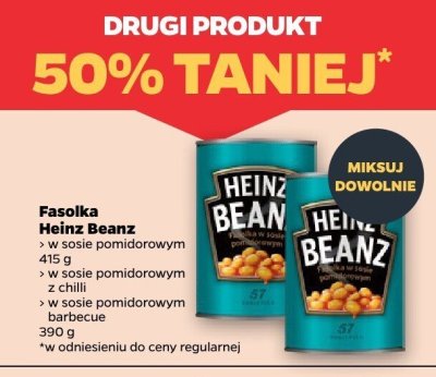 Fasolka Heinz Beanz w sosie pomidorowym z chili promocja w Netto