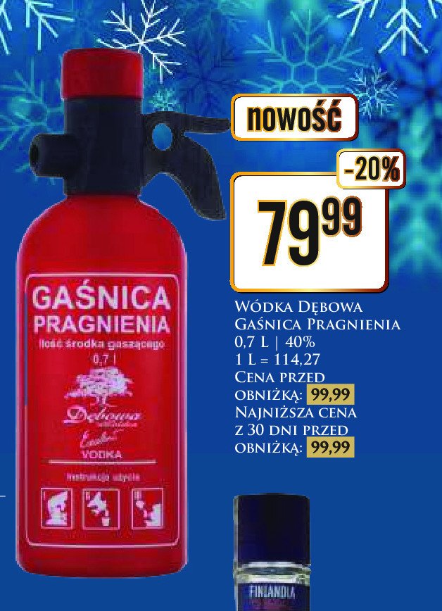 Gaśnica pragnienia Dębowa polska promocja w Dino