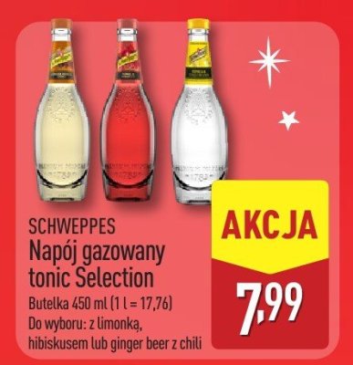 Napój gazowany tonic Selection z hibiskusem  promocja w Aldi