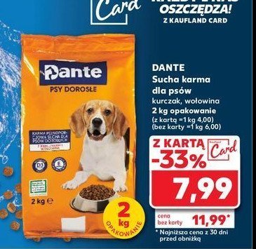 Karma dla psów z drobiem K-CLASSIC DANTE promocja w Kaufland