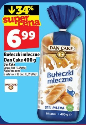 Bułeczki mleczne Dan Cake 400 g promocja w TOPAZ