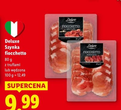 Szynka flocchetto Deluxe promocja w Lidl