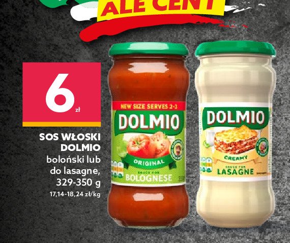 Sos lasagne DOLMIO promocja
