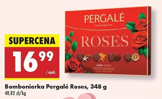 Bombonierka roses Pergale promocja w Biedronka