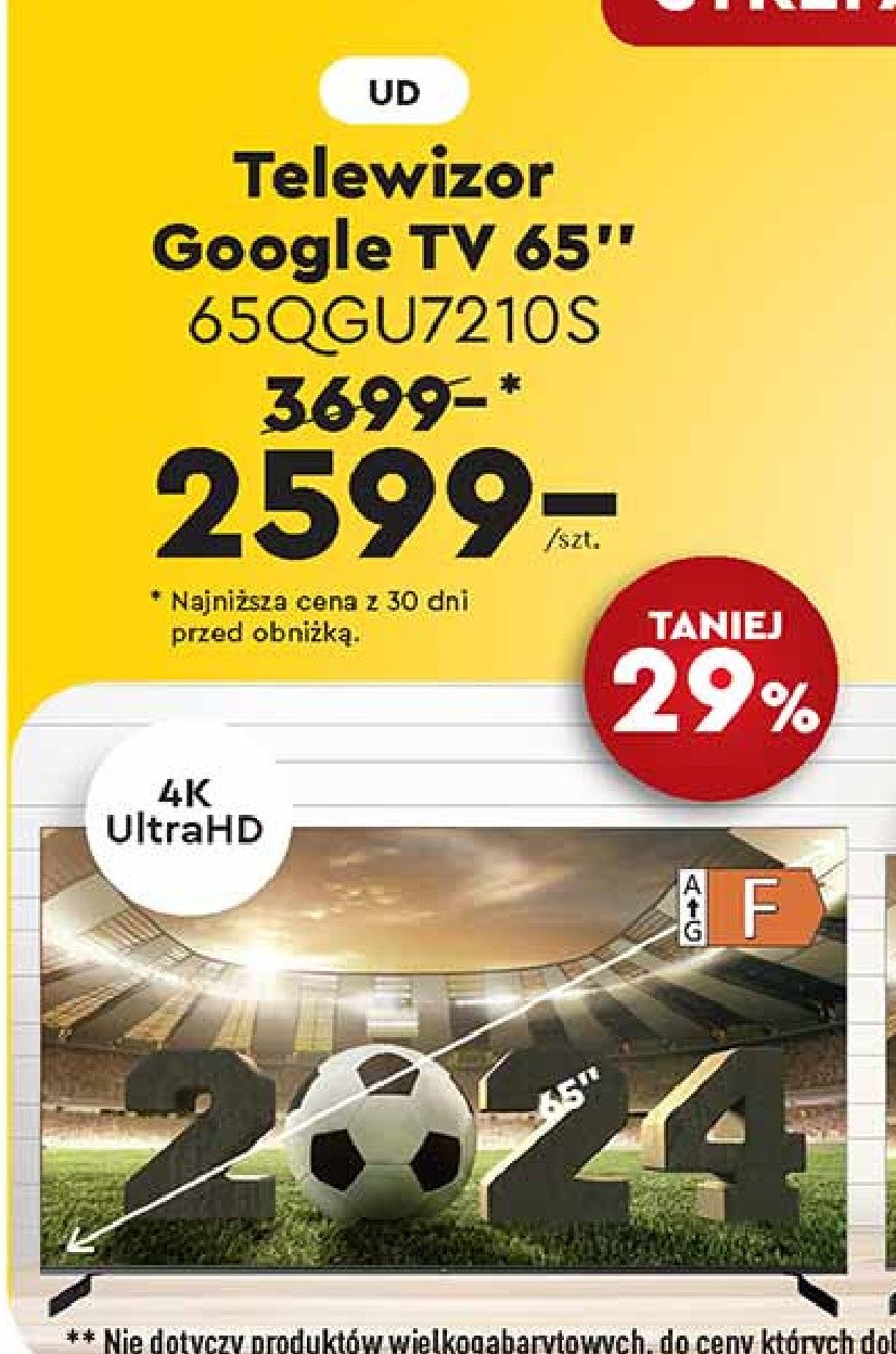 Telewizor 65" 65qgu7210s Ud promocja