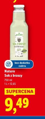 Sok z brzozy Naturo promocja w Lidl