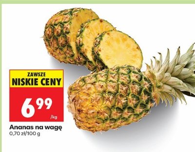 Ananas na wagę promocja w Biedronka