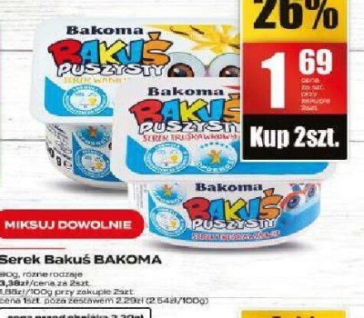 Serek Bakuś BAKOMA promocja w Supeco
