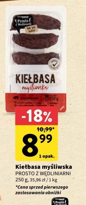 Kie艂basa mysliwska Prosto z w臋dliniarni promocja