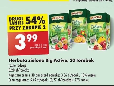 Herbata opuncja-malina Big-active herbata zielona promocja