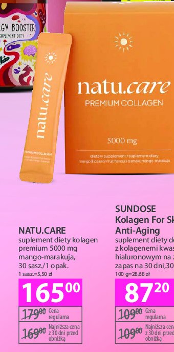 Suplement diety kolagen premium mango-marakuja Natu.care promocja