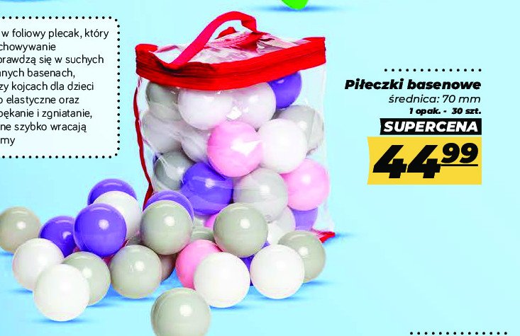 Pi艂eczki basenowe Bagi艅ski promocja