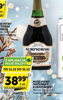 Miód pitny Dwójniak Kurpiowski promocja w ABC