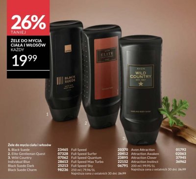 Żel do mycia ciała i włosów Elite Gentleman Quest promocja w AVON