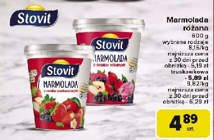 Marmolada truskawkowa Stovit promocja w Carrefour