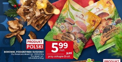 Borowik, podgrzybek suszony promocja w Stokrotka