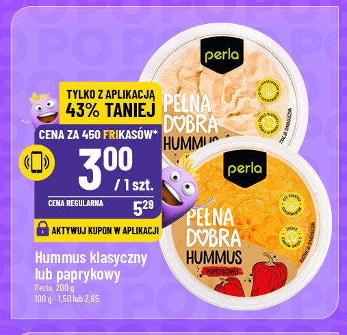 Hummus paprykowy Perla promocja