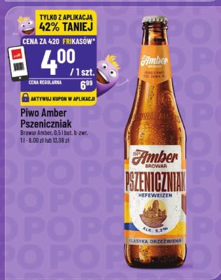 Piwo Amber Pszeniczniak promocja w POLOmarket