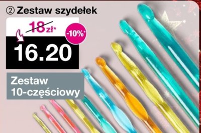 Zestaw szydełek 10-częściowy promocja w Woolworth