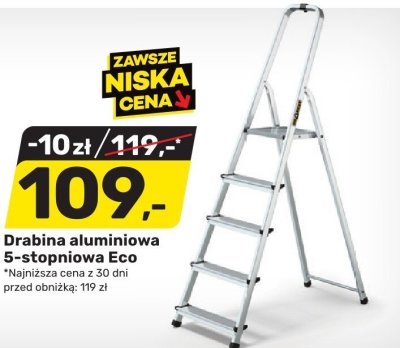 Drabina aluminiowa 5-stopniowa Eco promocja w Bricomarche