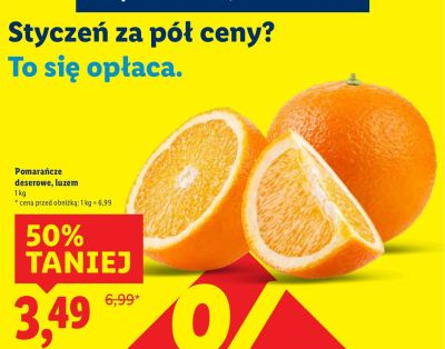 Pomarańcze deserowe, luzem promocja w Lidl