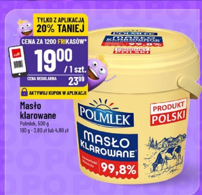 Masło klarowane Polmlek promocja w POLOmarket