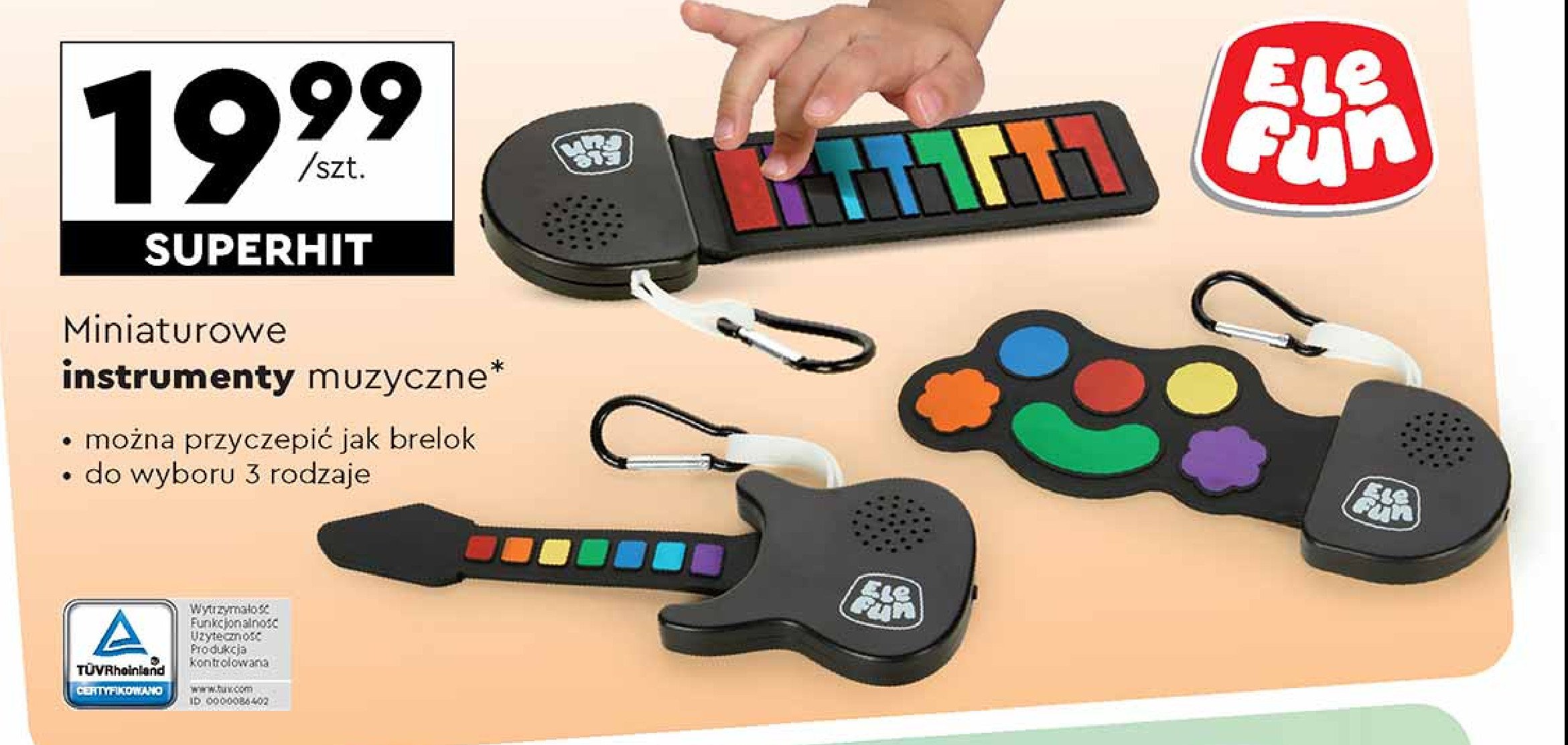 Mini pianinko Elefun promocja