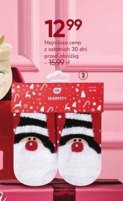 Skarpety pluszowe LIFE z motywem krasnala 1 para promocja w Super-Pharm