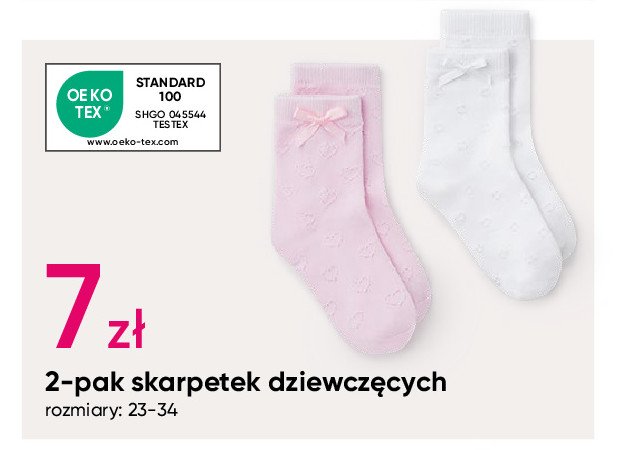 Skarpetki dziewczęce 23-34 promocja w Pepco