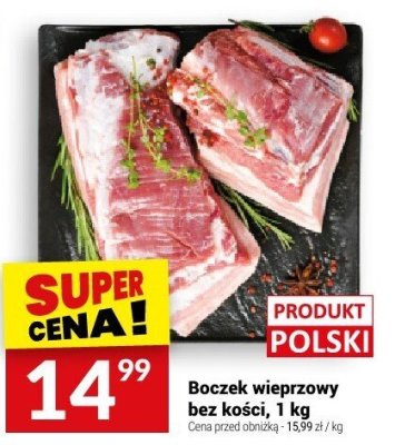 Boczek wieprzowy bez kości, 1 kg promocja w Twój Market